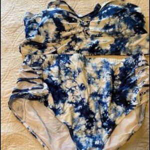 High waisted bathing suit